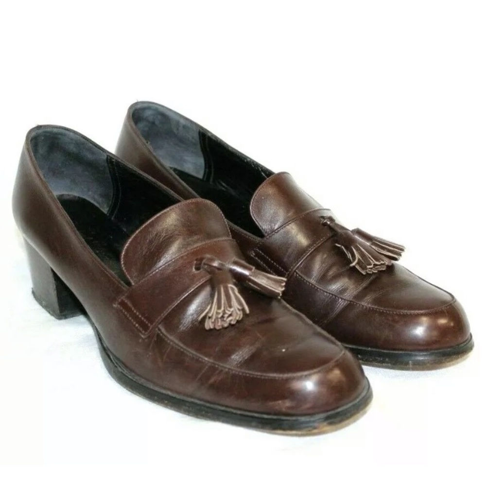 Robert Clergerie Brown Leather Loafers Shoes 39